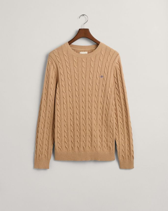 GANT COTTON CABLE C-NECK – Fantastisk tilbud på trøje!