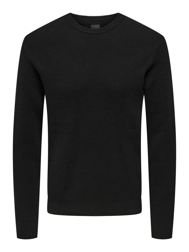 Onsphil Reg 12 Struc Crew Knit Noos