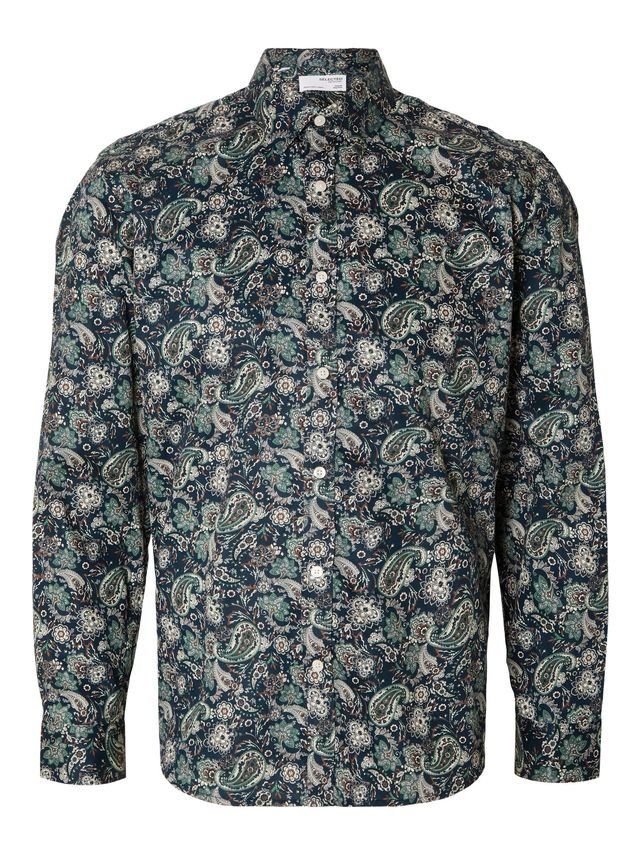 Slhregsoho-aop Mix Shirt Ls B