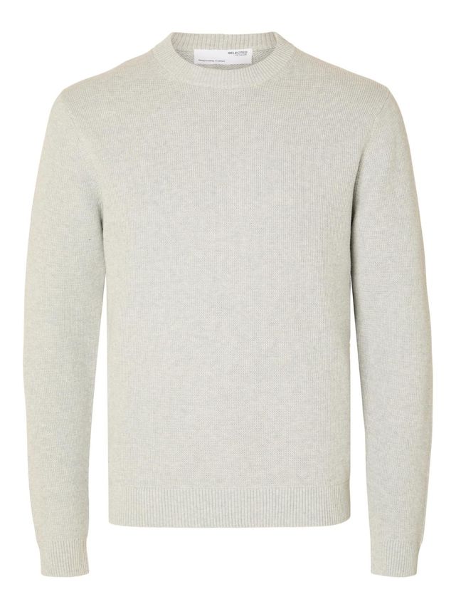 Slhdane Ls Knit Structure Crew Neck