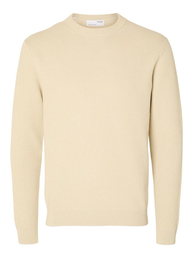 Slhdane Ls Knit Structure Crew Neck