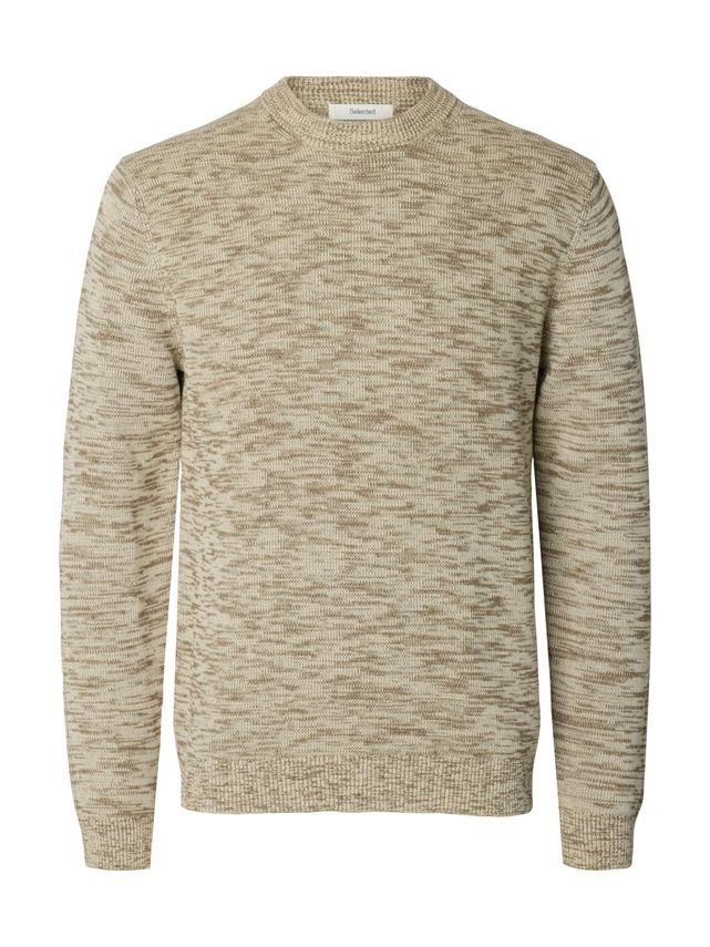Slhdane Ls Knit Structure Crew Neck
