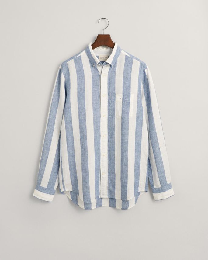 Reg Bold Stripe Linen Shirt