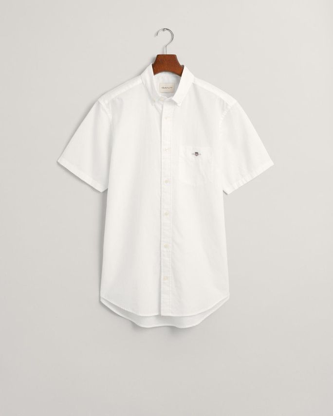 Reg Cotton Linen Ss Shirt