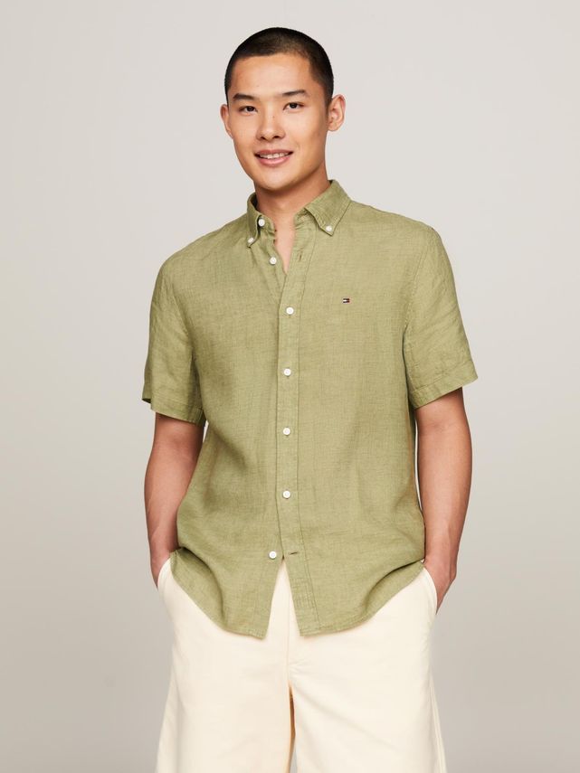 Pigment Dyed Linen Rf Shirt S S