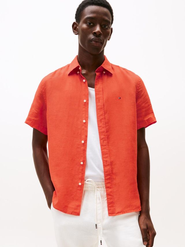 Pigment Dyed Linen Rf Shirt S S