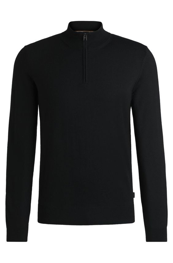 Klassisk BOSS sweater i blød ny uld - Komfort året rundt