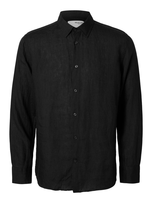 Slhregkylian-linen Shirt Ls Classic
