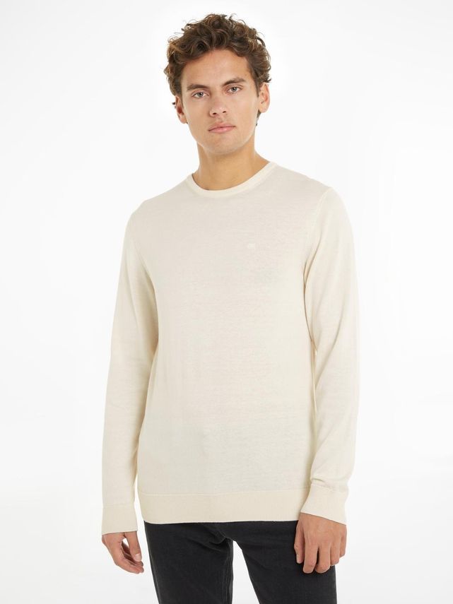 Cotton Silk Blend Cn Sweater