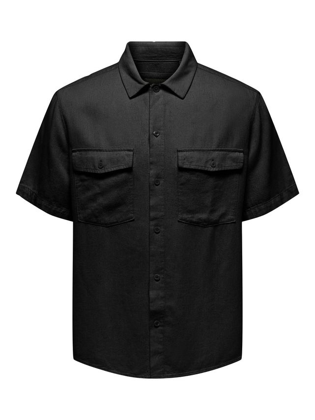 Onskari Ss Shirt Visc Lin 0075 Cs