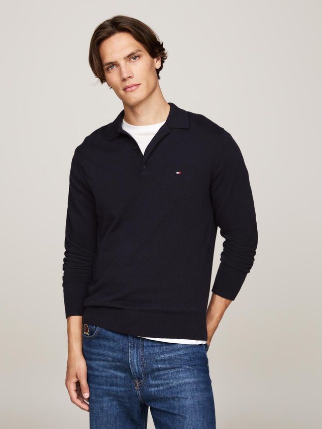 Pima Org Ctn Cashmere Ls Polo