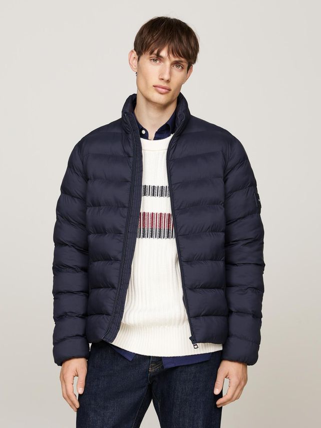 Mellemvægt Jakke med Stående Krave fra Tommy Hilfiger - Køb nu!