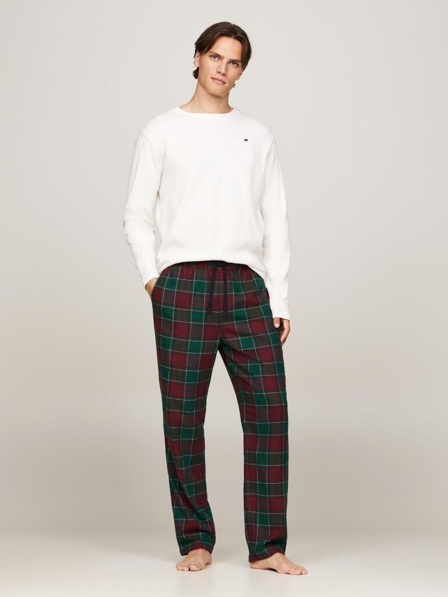Ls Waffle Flannel Pj Set