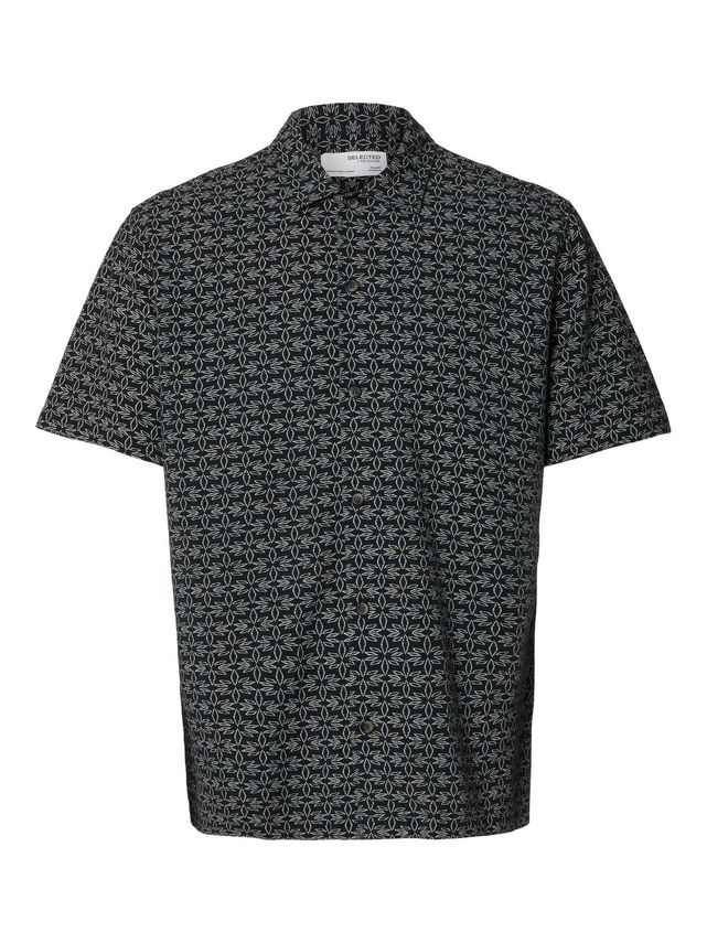 Slhreg-mix Shirt Ss Classic Camp