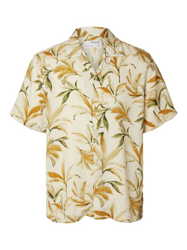 Slhregnoa Mix Shirt Ss Resort