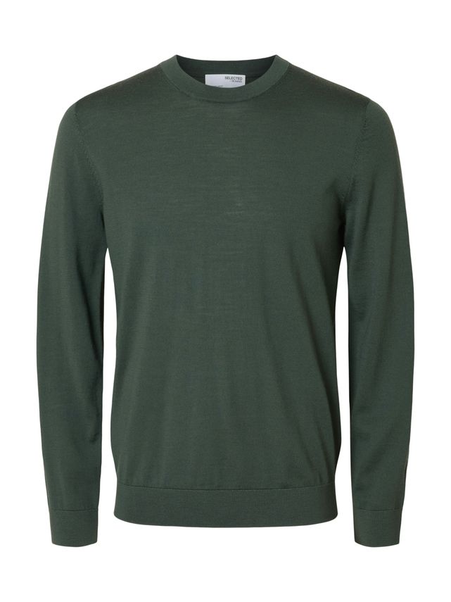 Slhtray Ls Knit Merino Crew Neck No
