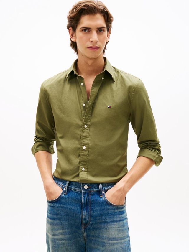 Flex Poplin Solid Rf Shirt