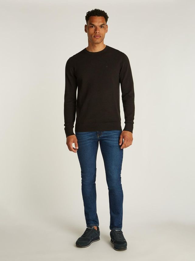 Waffle Texture Cn Sweater
