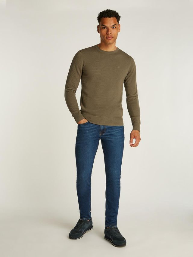 Waffle Texture Cn Sweater
