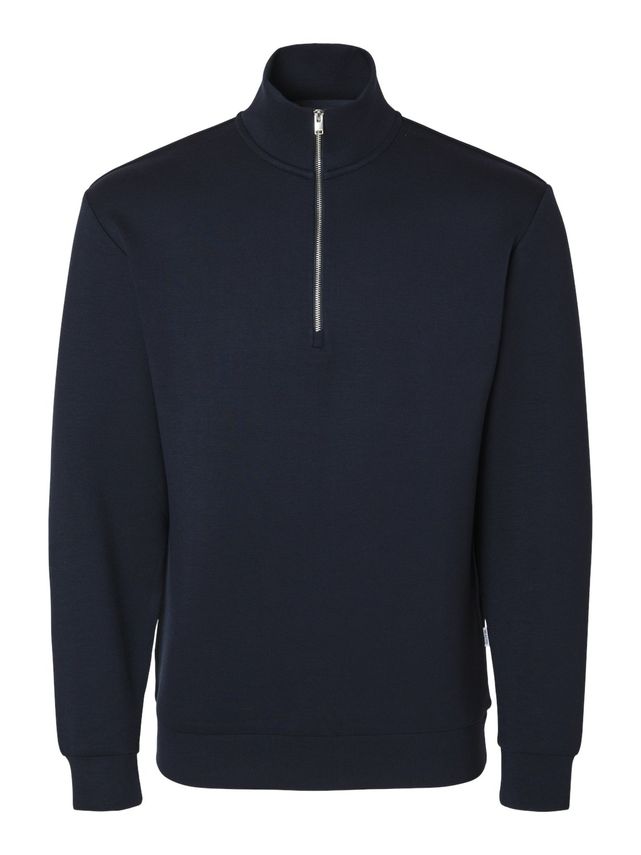 Slhemanuel Soft Zip High Neck Sweat