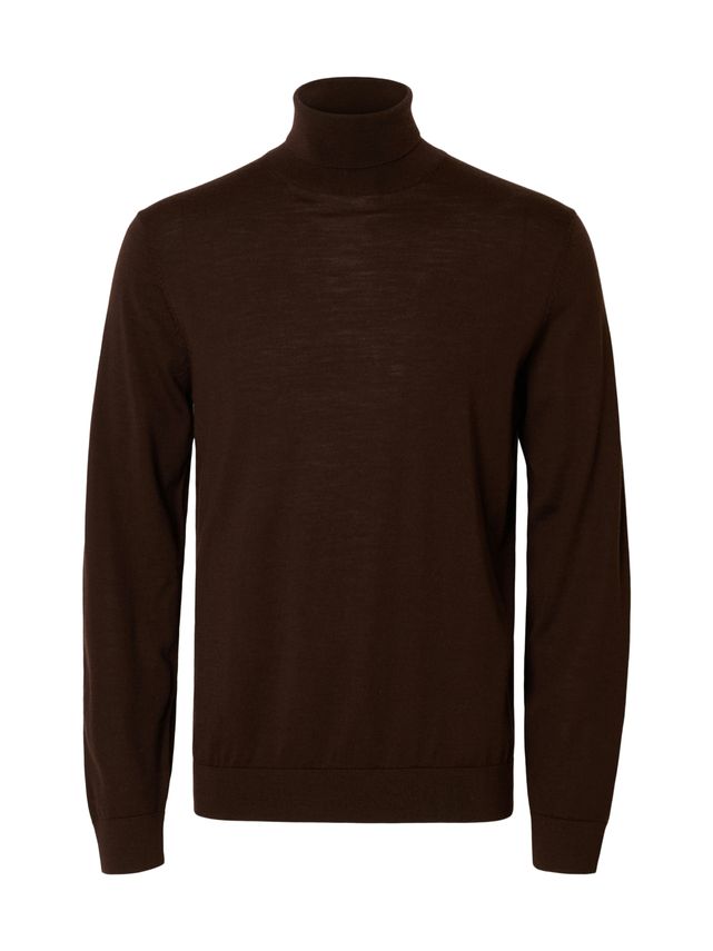 Slhtray Ls Knit Merino Roll Neck No