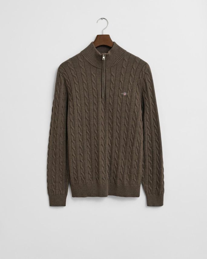 Cotton Cable Half Zip