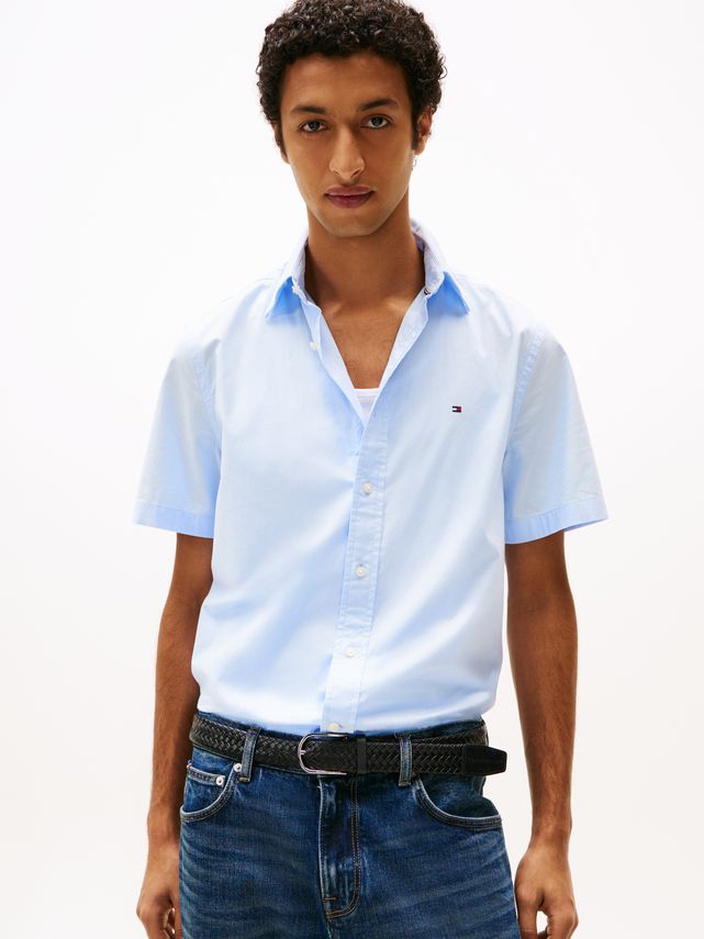 Flex Poplin Solid S S Shirt