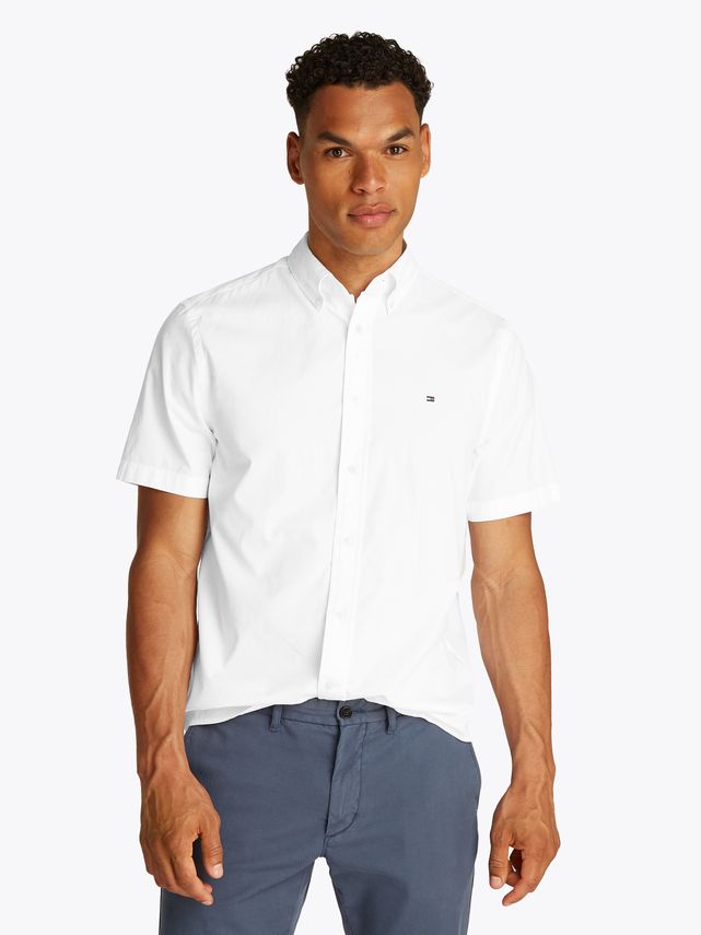 Flex Poplin Solid S S Shirt