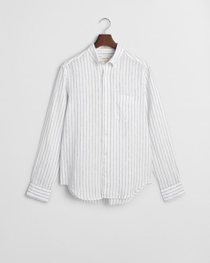 Reg Linen Stripe Shirt