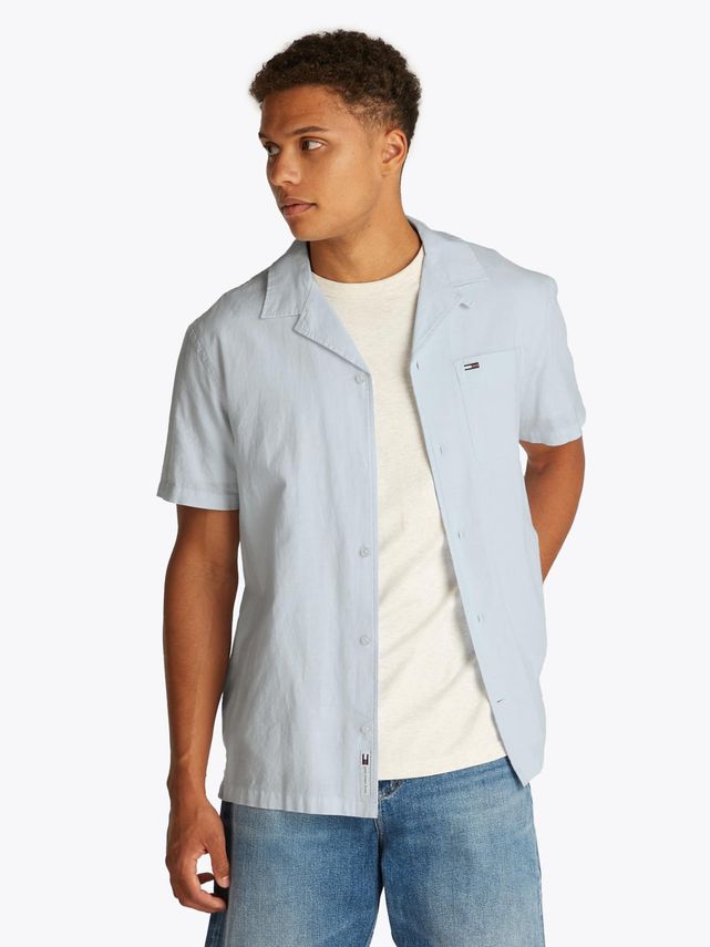 Tjm Linen Blend Camp Ss Ext