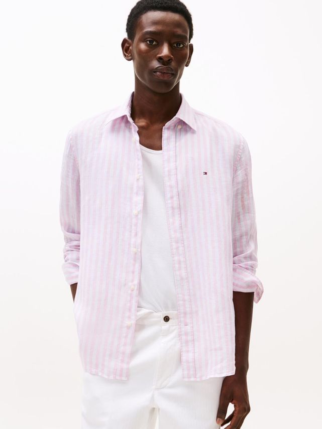 Linen Essential Stripe Rf Shirt