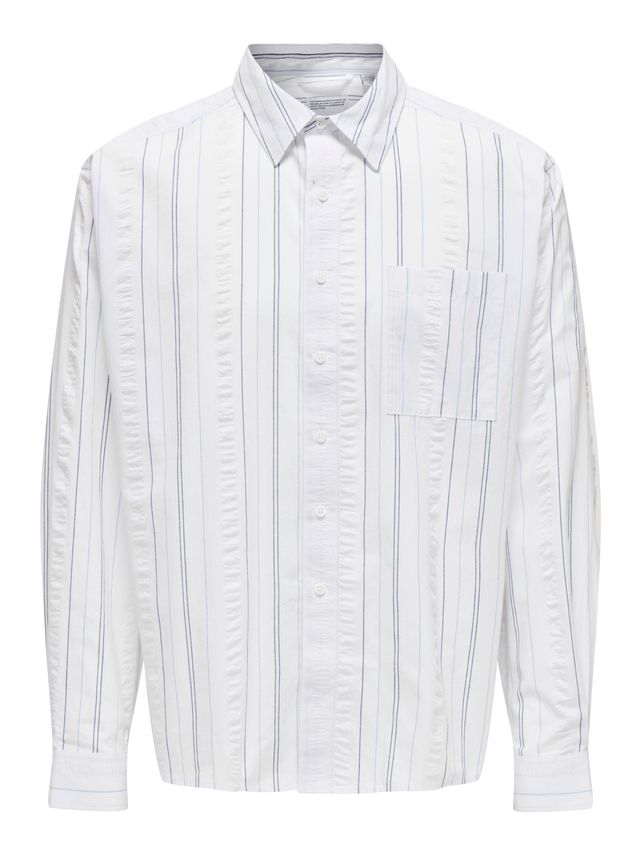 Onsquentin Rlx Ls Seersucker Shirt