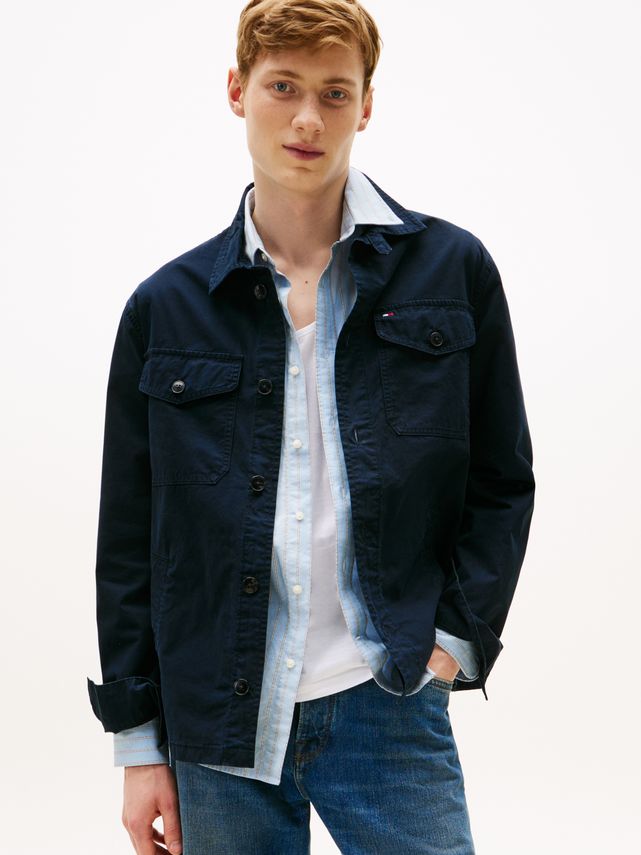 Cotton Twill Shirt Jacket