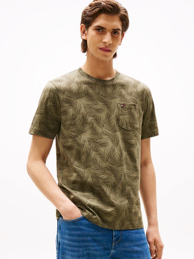 Leaf Pocket Aop Tee