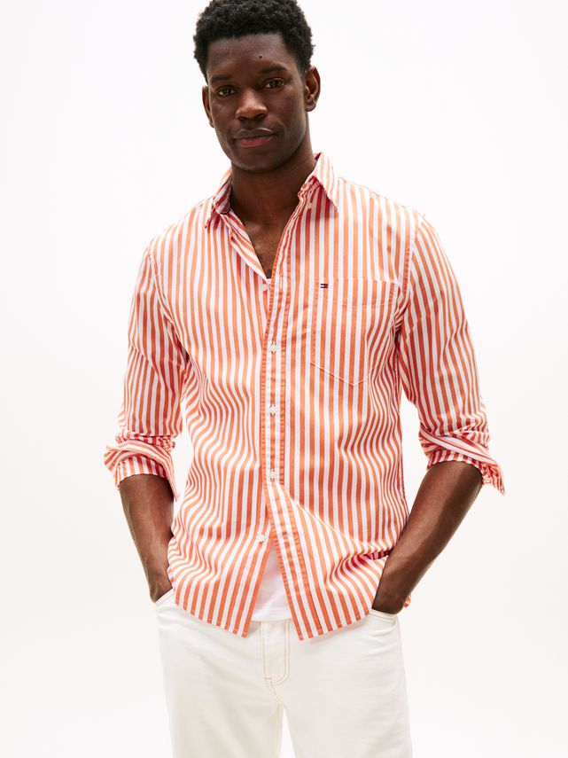 Flex Poplin Bold Stripe Shirt