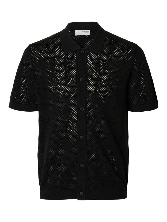 Slharco Ss Knit Structure Polo Card