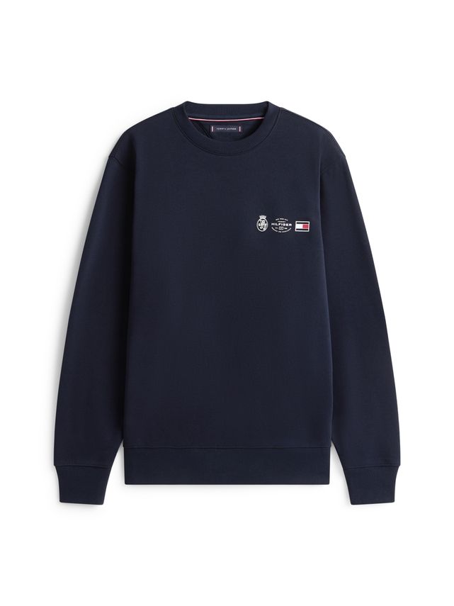 Small Crest Outline Crew Neck