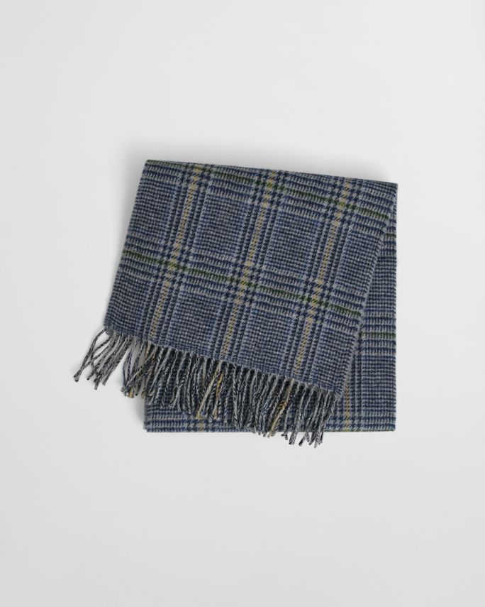 Double Faced Check Scarf