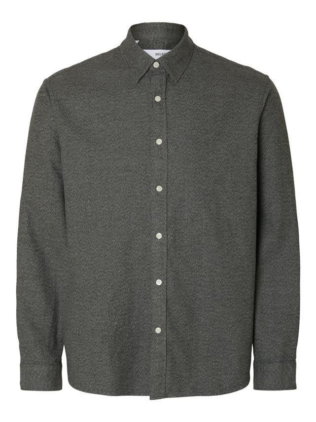 Slhregnoah Brushed Twist Shirt Ls N