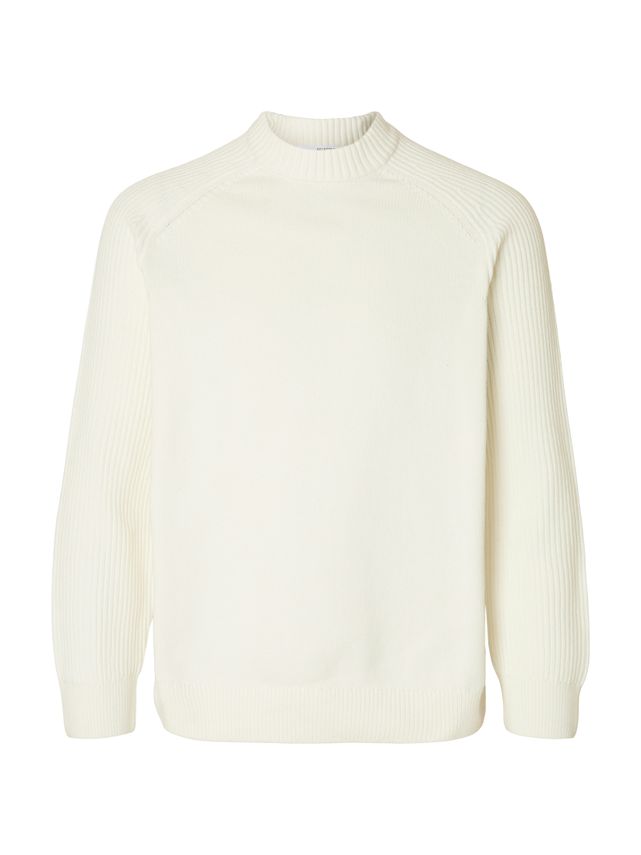 Slhdereck Ls Knit Relaxed Rib Mock