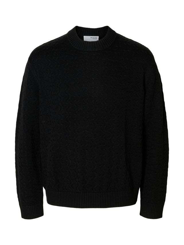 Slhphilip Ls Knit Relaxed Crew Neck