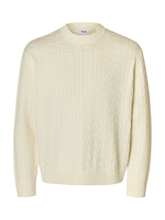 Slhphilip Ls Knit Relaxed Crew Neck
