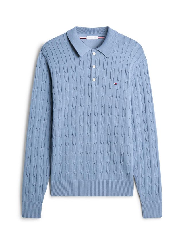 Classic Cotton Cable Ls Polo