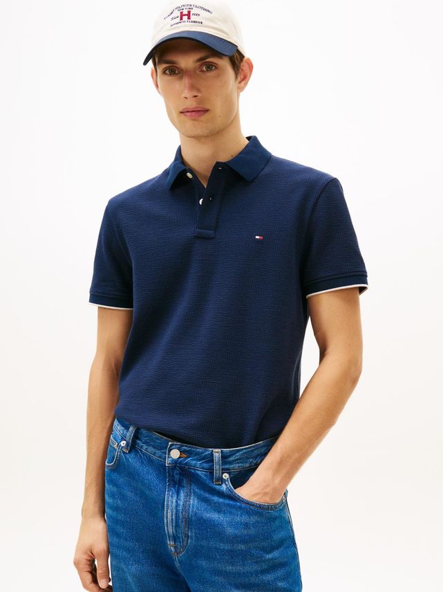 Seersucker Reg Polo