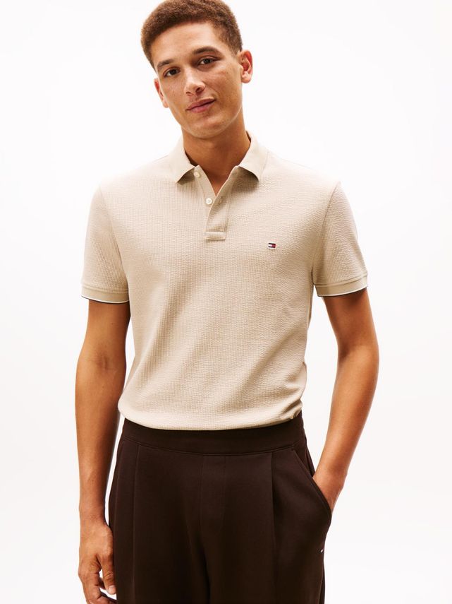 Seersucker Reg Polo