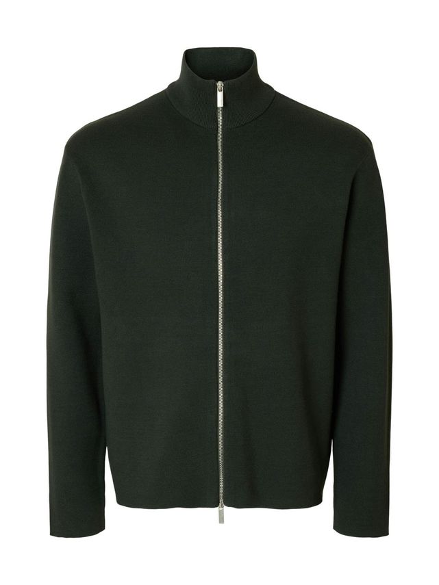 Slhteller Fn Relaxed Zip Cardigan N