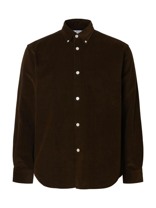 Slhregdanni Cord Bd Ls Shirt Noos