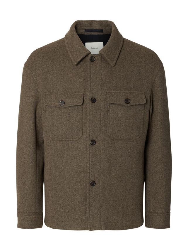 Slhmitch Wool Blend Shacket Noos