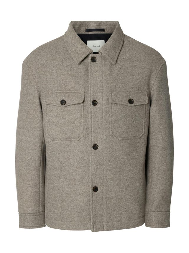 Slhmitch Wool Blend Shacket Noos