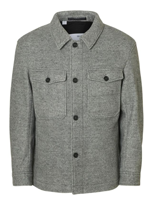 Slhmitch Wool Blend Shacket Noos